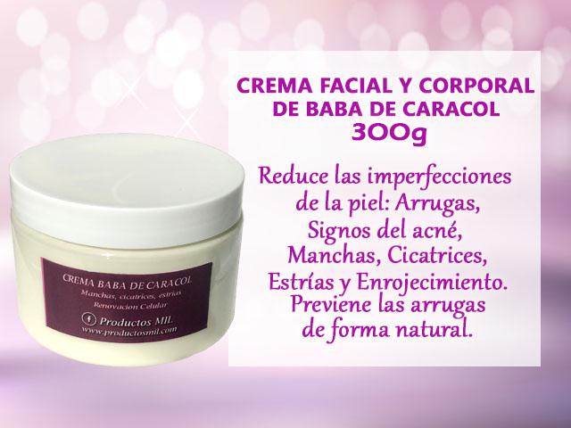 Crema Facial de Baba de Caracol